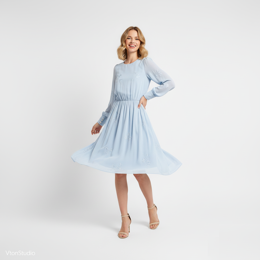 Yüksek çözünürlük kaliteli sonuç - VTon Studio çıktısı